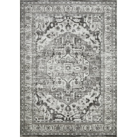 Loomaknoti Rhane Alvner 8' x 10' Ivory Oriental Indoor Area Rug