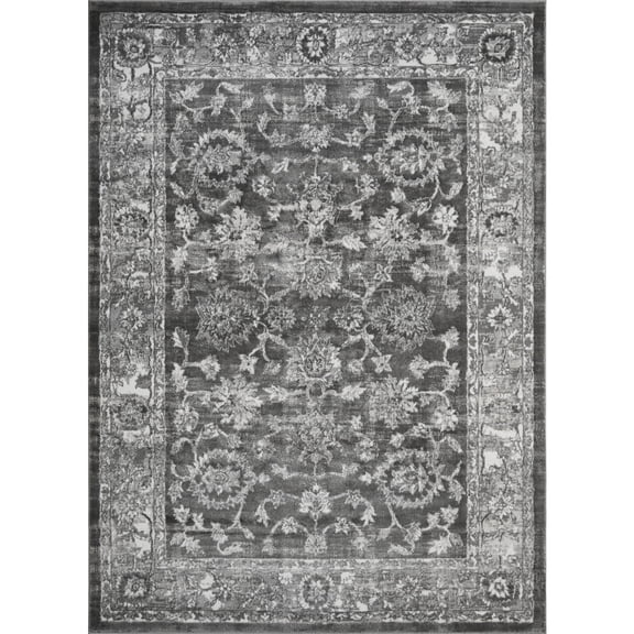 Loomaknoti Rhane Vaild 6' x 9' Gray Oriental Indoor Area Rug