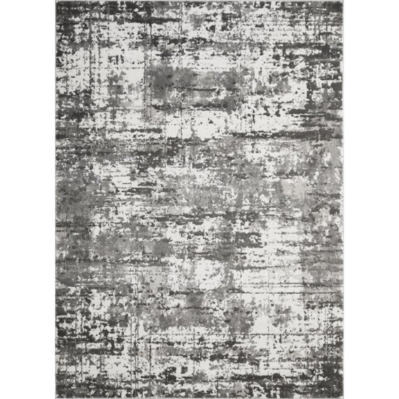 Loomaknoti Rhane Vailin 8' x 10' Gray Abstract Indoor Area Rug