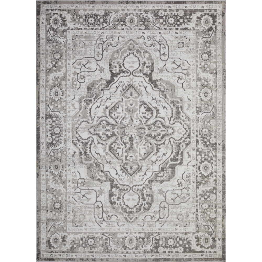Loomaknoti Rhane Valok 6' x 9' Gray Oriental Indoor Area Rug