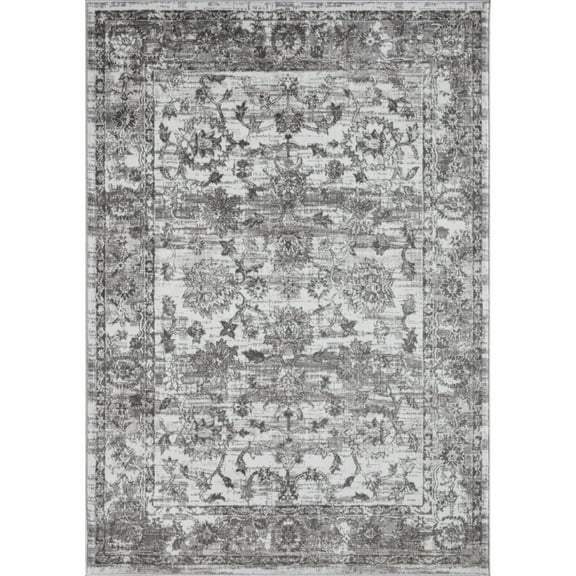Loomaknoti Rhane Vandian 5' x 7' Gray Oriental Indoor Area Rug