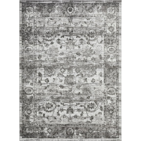 Loomaknoti Rhane Vandian 9' x 12' Gray Oriental Indoor Area Rug