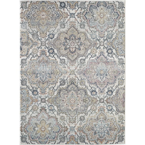 Loomaknoti Saxby Addikotz 6' x 9' Damask Indoor Area Rug
