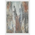 thumbnail image 1 of Loomaknoti Saxby Ahkelzie 8' x 10' Blue Abstract Indoor Area Rug, 1 of 4