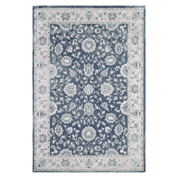 Loomaknoti Sientan Shataria 6' x 9' Oriental Indoor Area Rug , Cream
