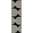 thumbnail image 1 of Loomaknoti Tecopa Milburm 2' x 7' Black Geometric Outdoor Runner Rug, 1 of 9