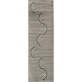 thumbnail image 1 of Loomaknoti Tecopa Sedvick 2' x 7' Grey Geometric Outdoor Runner Rug, 1 of 9