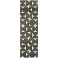 thumbnail image 1 of Loomaknoti Tecopa Sevella 2' x 7' Grey Geometric Outdoor Runner Rug, 1 of 9