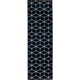 thumbnail image 1 of Loomaknoti Tecopa Shamid 2' x 7' Blue Geometric Outdoor Runner Rug, 1 of 9