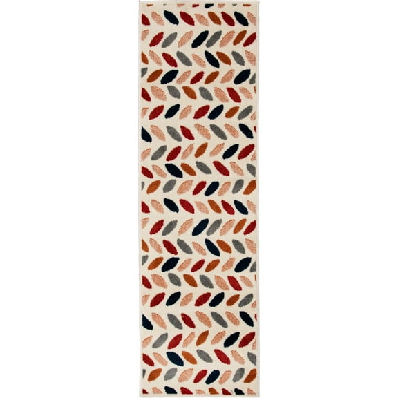 Loomaknoti Tecopa Trenity 2' x 7' Red Floral Outdoor Runner Rug