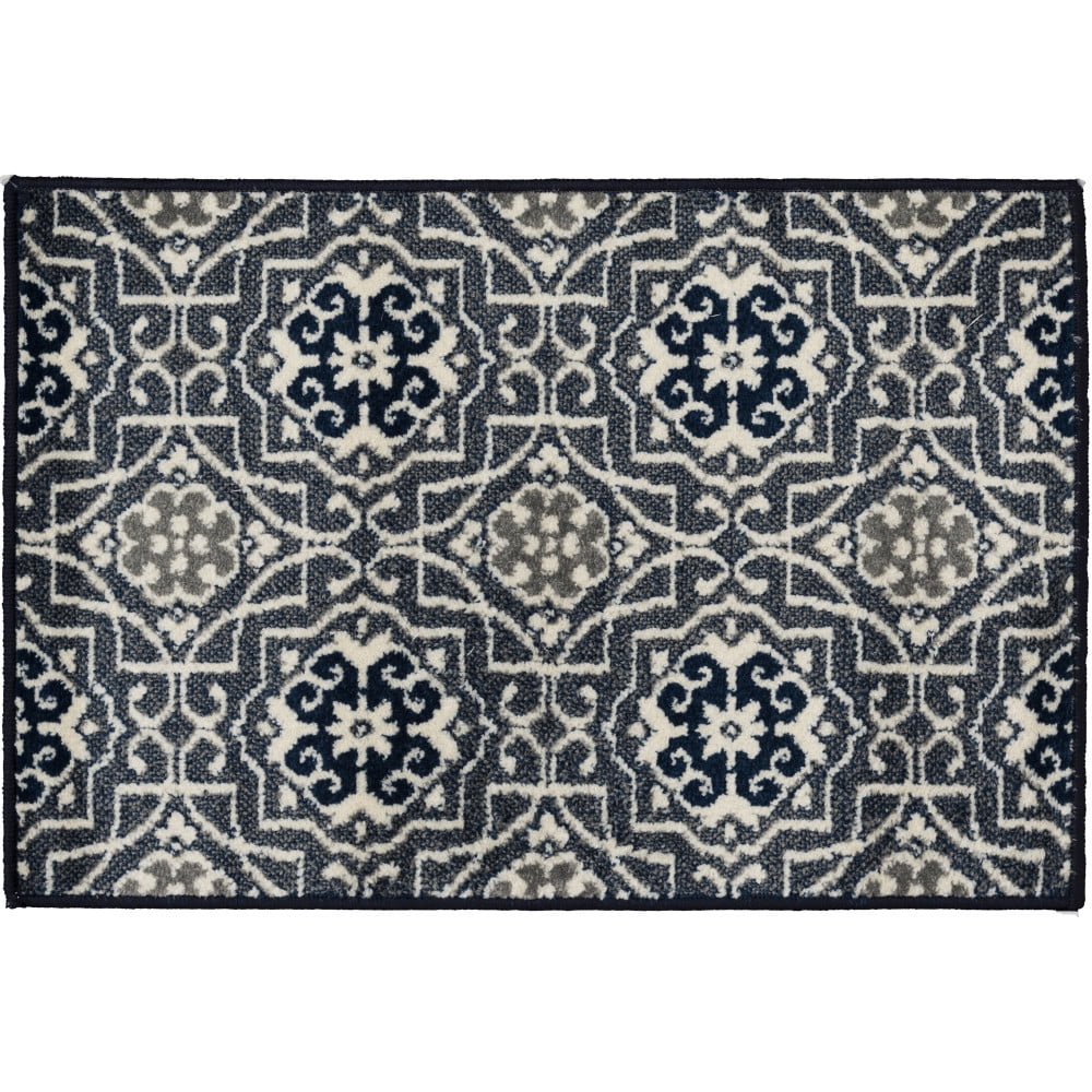Loomaknoti Terrace Tropic Kidore 4' x 6' Geometric Indoor/Outdoor Area Rug , Blue/White