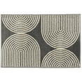 thumbnail image 1 of Loomaknoti Terrace Tropic Milburm 4' x 6' Geometric Indoor/Outdoor Area Rug , Gray/White, 1 of 6