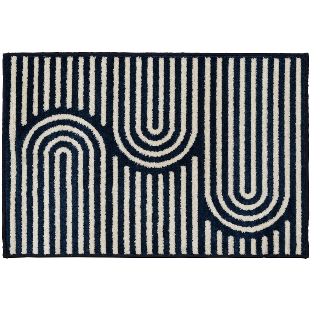 Loomaknoti Terrace Tropic Sedvick 4' x 6' Geometric Indoor/Outdoor Area Rug , Blue/White