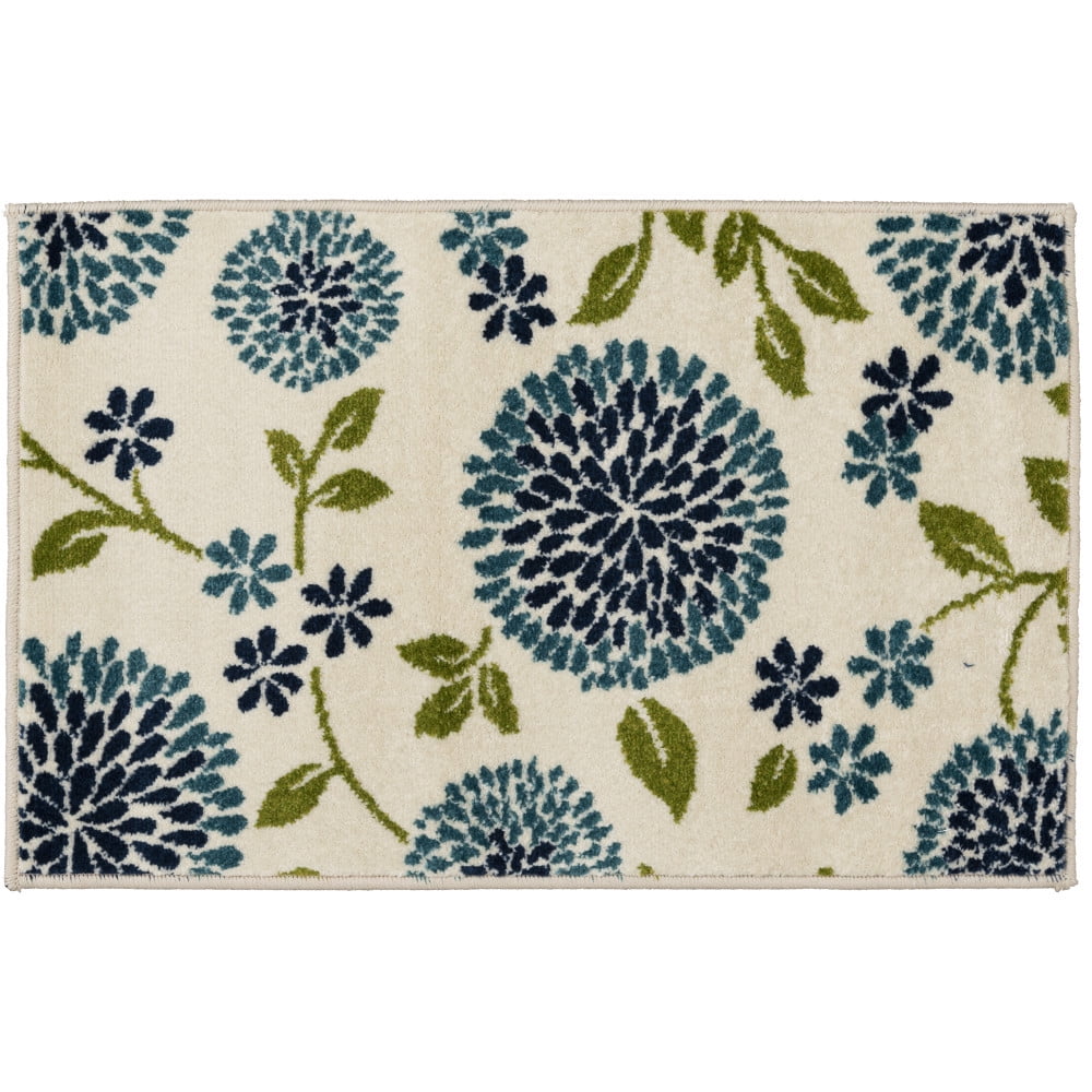 Loomaknoti Terrace Tropic Tenavon 4' x 6' Floral Indoor/Outdoor Area Rug , Blue/White