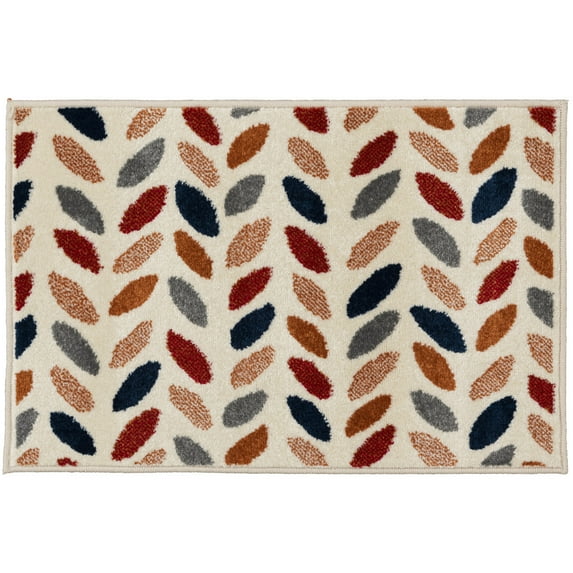 Loomaknoti Terrace Tropic Trenity 2' x 3' Floral Indoor/Outdoor Runner Rug , Pink/White