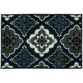 thumbnail image 1 of Loomaknoti Terrace Tropic Turberry 2' x 3' Floral Indoor/Outdoor Runner Rug , Blue/White, 1 of 10