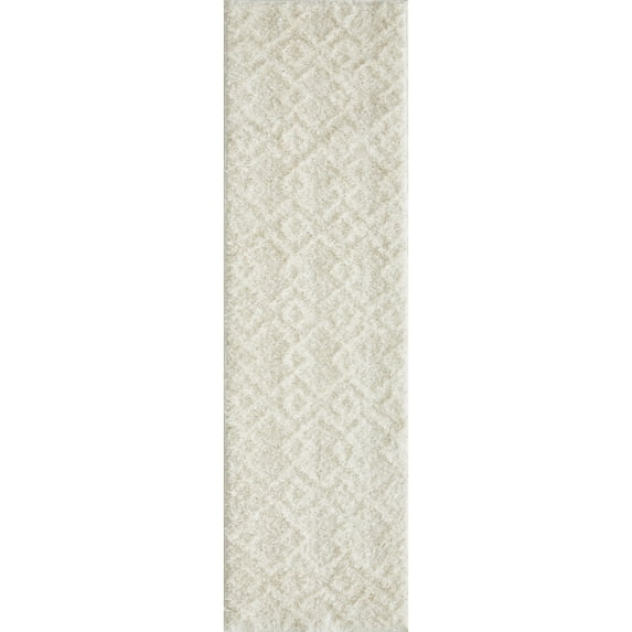 Loomaknoti Vemoa Adeta 2 x 7 Cream Geometric Indoor Runner Rug