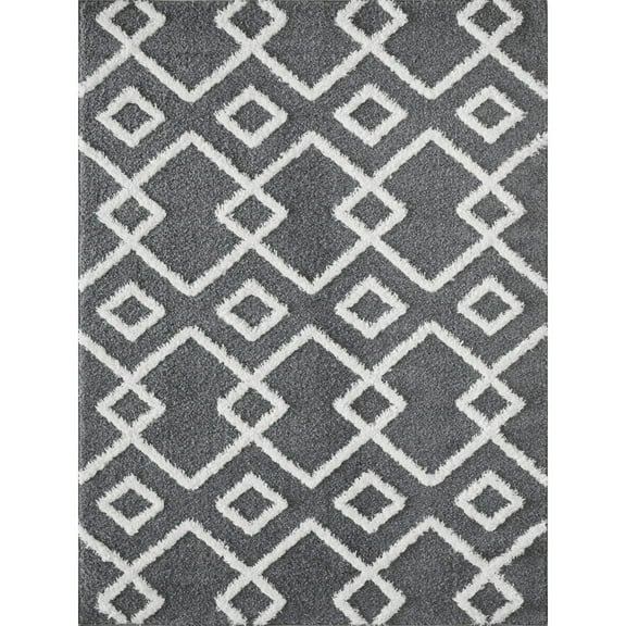 Loomaknoti Vemoa Adeta 5' x 7' Blue Geometric Indoor Area Rug