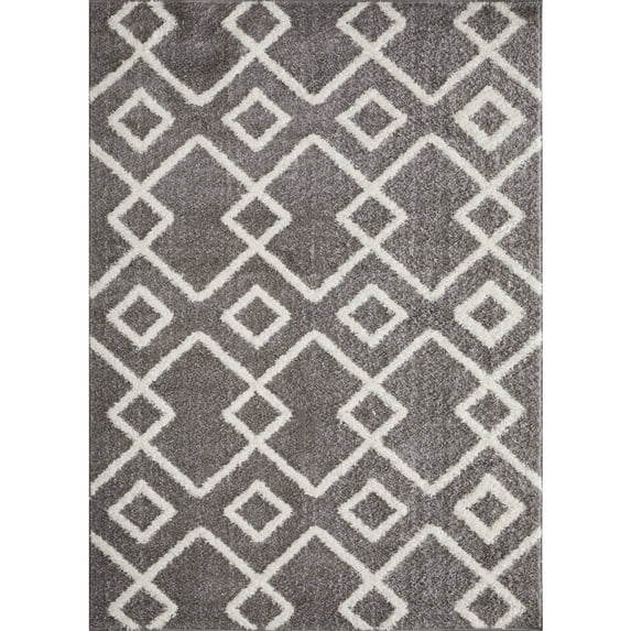 Loomaknoti Vemoa Adeta 6' x 9' Gray Geometric Indoor Area Rug