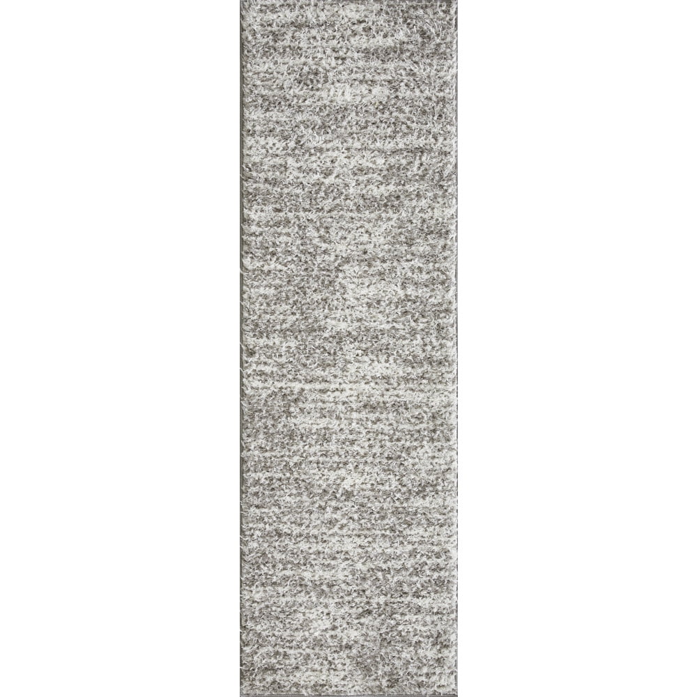 Loomaknoti Vemoa Altomarze 2' x 7' Gray Stripe Indoor Runner Rug