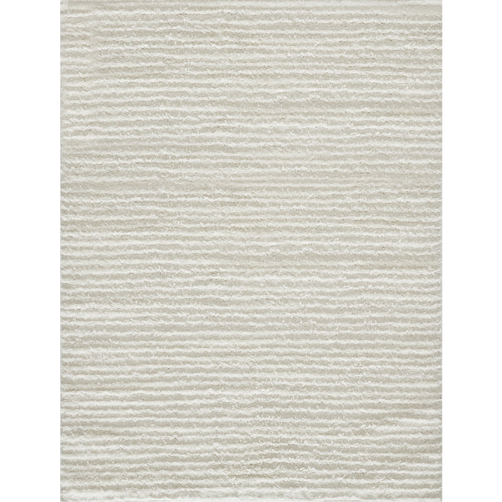 Loomaknoti Vemoa Altomarze 5' x 7' Gray Stripe Indoor Area Rug