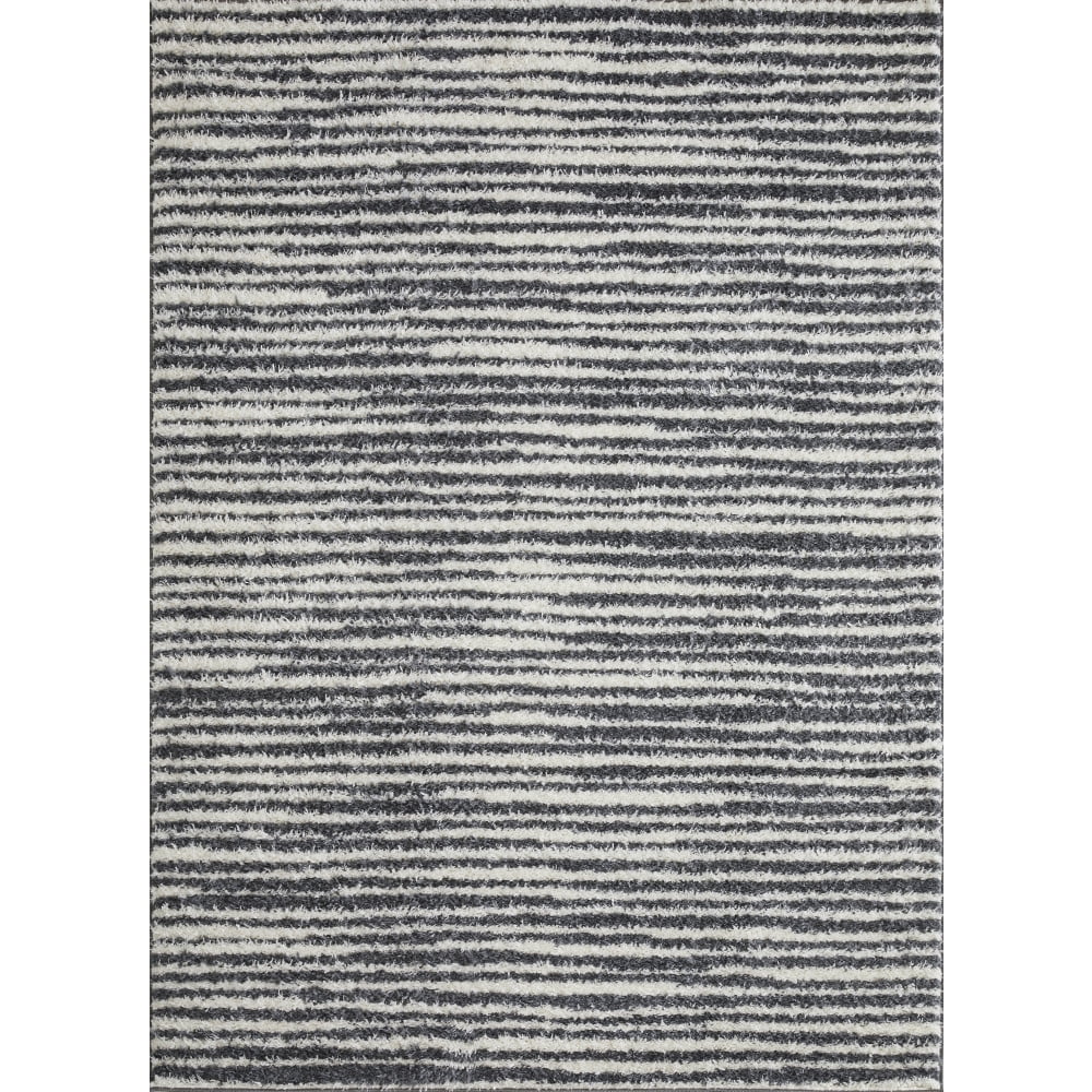 Loomaknoti Vemoa Altomarze 6' x 9' Blue Stripe Indoor Area Rug
