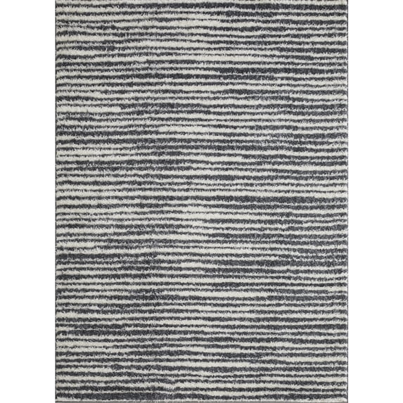 Loomaknoti Vemoa Altomarze 8' x 10' Blue Stripe Indoor Polypropylene Area Rug