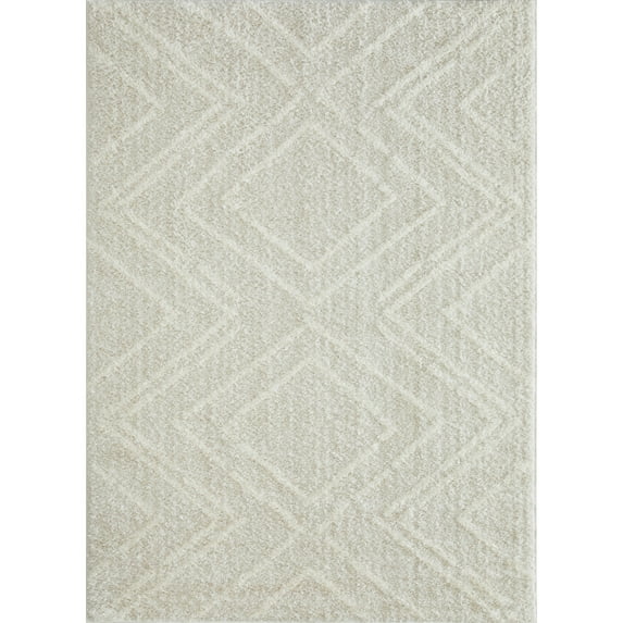 Loomaknoti Vemoa Armeley 8' x 10' Gray Geometric Indoor Area Rug