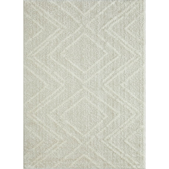 Loomaknoti Vemoa Armeley 9' x 12' Gray Geometric Indoor Area Rug