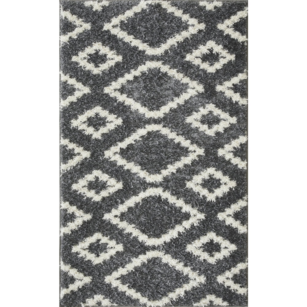 Loomaknoti Vemoa Aslayn 3' x 5' Blue Geometric Indoor Polypropylene Accent Rug
