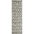 thumbnail image 1 of Loomaknoti Vemoa Avonako 2 x 7 Geometric Indoor Runner Rug , Gray/Cream, 1 of 9