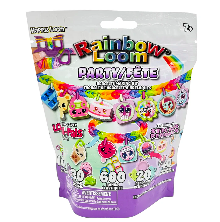 Rainbow Loom Loomi-Pals Charm Bracelet Kit with Collectible Charms - Party