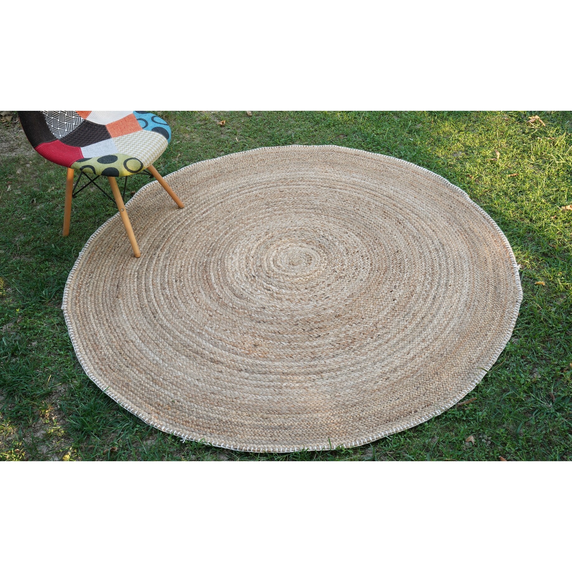 Loominaire Handmade Easy Maintenance Hemp Rug - Bali 4' Round - Walmart.com