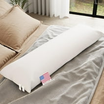 Looms & Linens 72 inch Body Pillow Dakimakura Pillow Insert - Made in USA Long Body Pillow Insert for Pregnant Women - Pack of 1