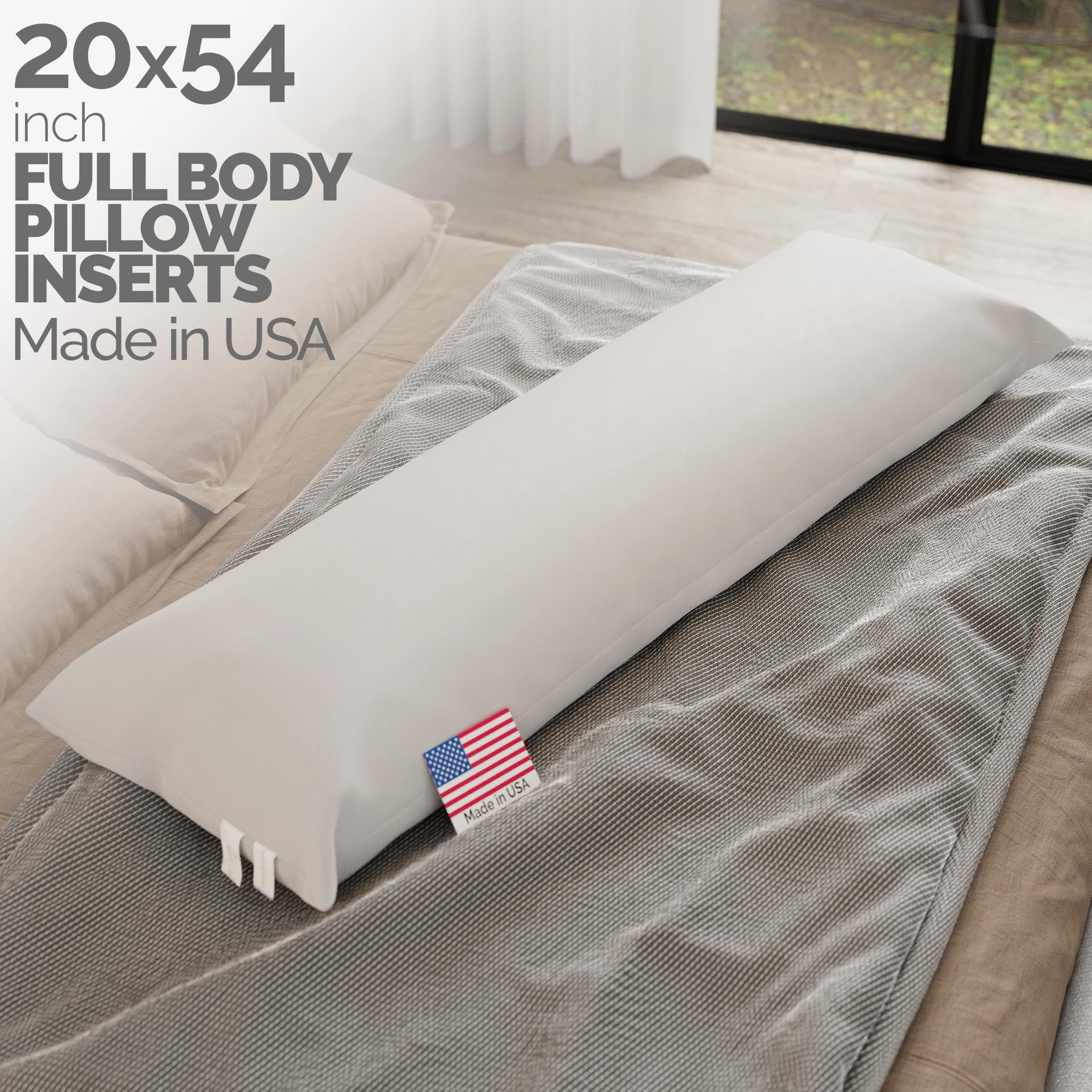 Full Body Pillow for Adults Long Pillow for Sleeping 20 x 54 Inc