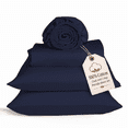 thumbnail image 1 of Loomsnest 4 Piece Full Size Bed Sheets Set, Cool & Crisp Percale, 100% Cotton Sheets, Deep Pockets, Navy, 1 of 10