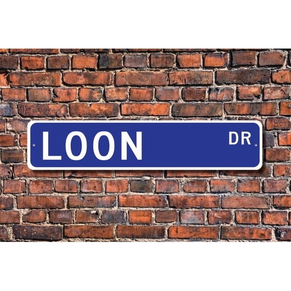 Loon Loon Gift Loon Sign Loon decor Loon lover divers aquatic birds native No America Metal Aluminum Sign - Size: 16 x 4 Inches