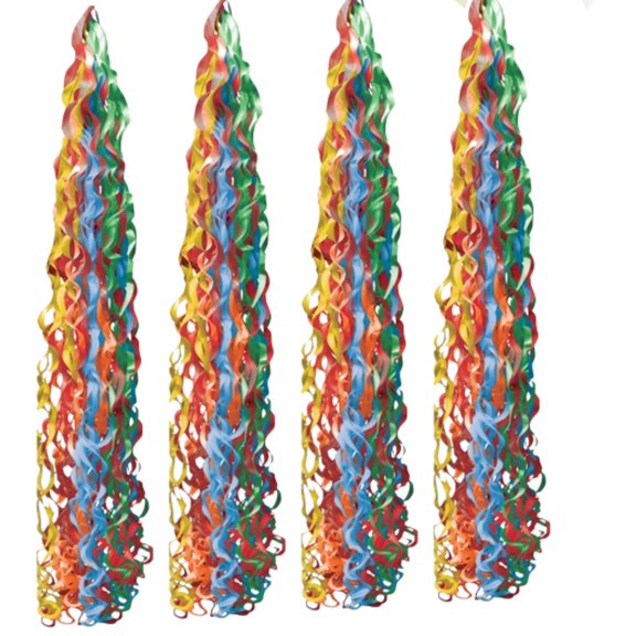 LoonBalloon 34" Primary Twirlz Balloon Tail 5pk