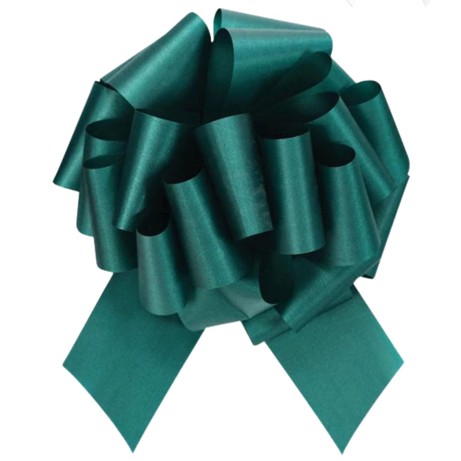 LoonBalloon #5 Perfect Gift Bow 4 inches Hunter Green (10-Pack)
