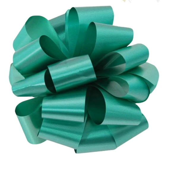 LoonBalloon 5" Prenotch Gift Bow Emerald Green 100 Pack