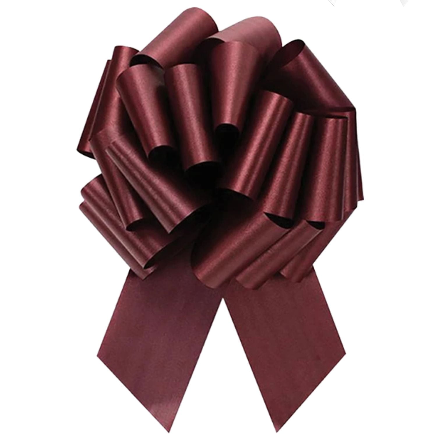 LoonBalloon #9 Perfect Gift Bow 5.5 inches Burgundy Marsala (10-Pack)