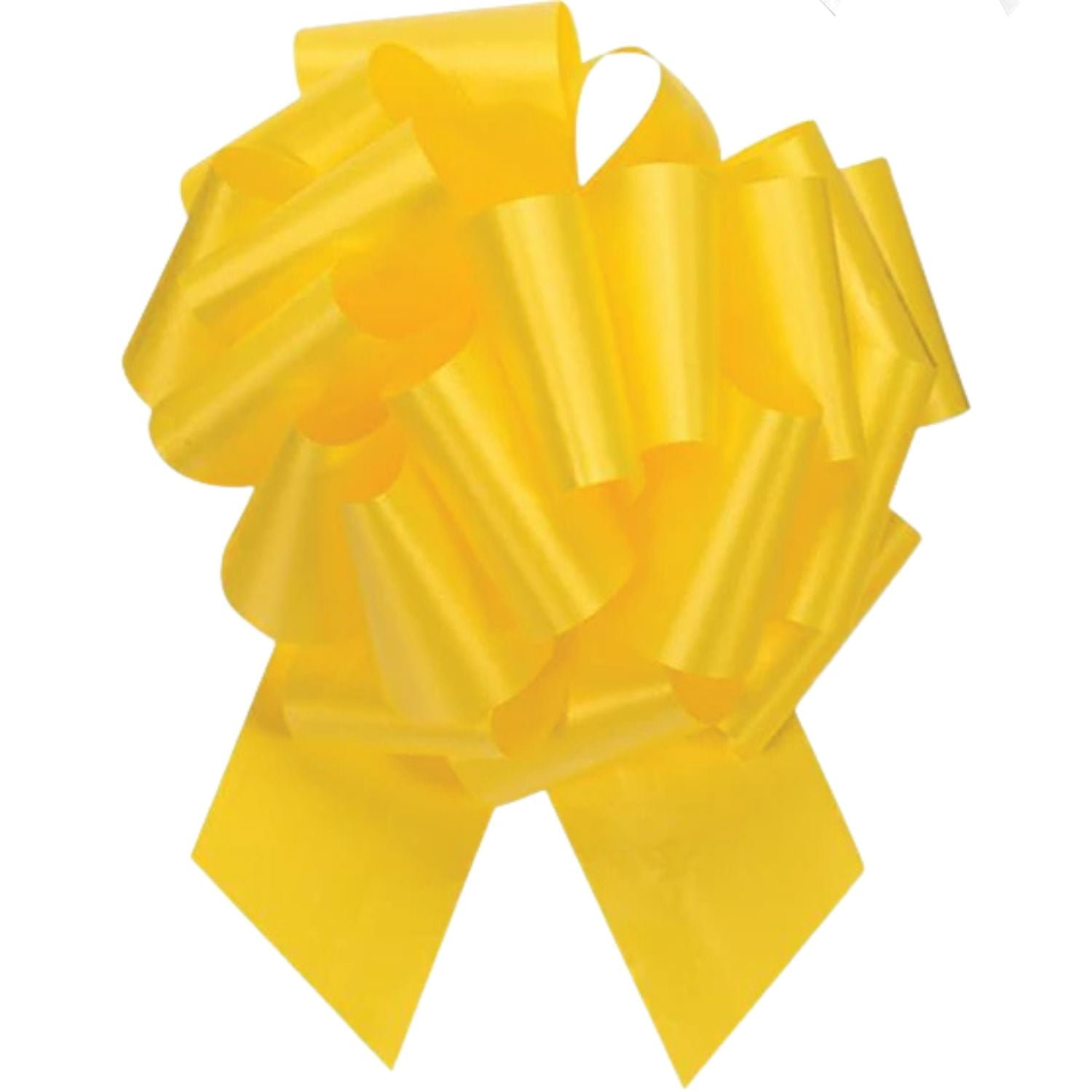 LoonBalloon #9 Perfect Gift Bow 5.5 inches‚ Daffodil Yellow (10-Pack)
