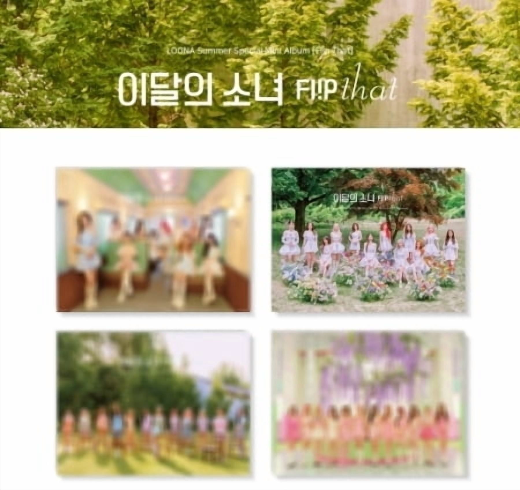Loona Flip That CD: Random Cover, 100pg Photo Book, AR Photo Card