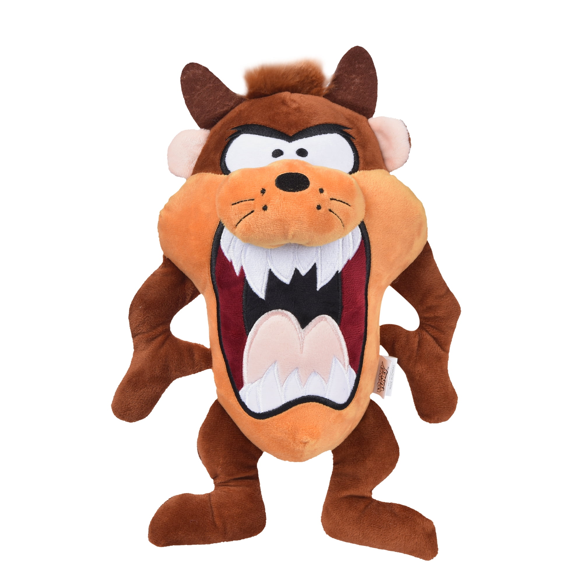 Looney Tunes 12" Taz Large Big Head Plush Dog Toy