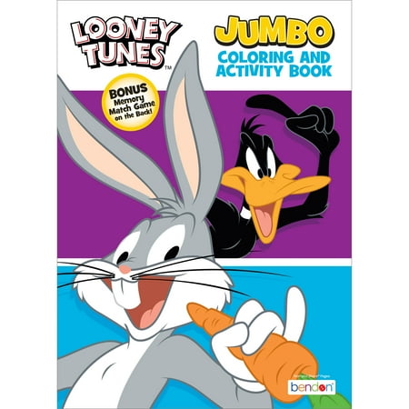 Looney Tunes 64-page Jumbo Coloring Book, Paperback