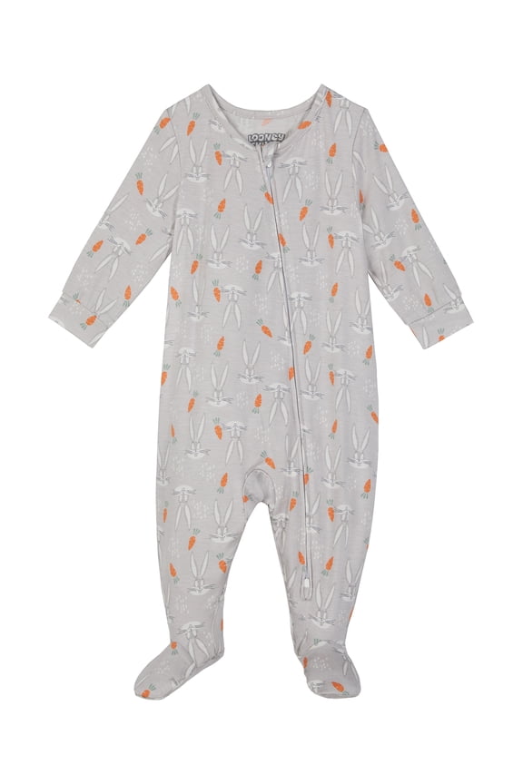 Looney Tunes Baby One-Piece Footed Blanket Sleeper, Sizes NB-9M