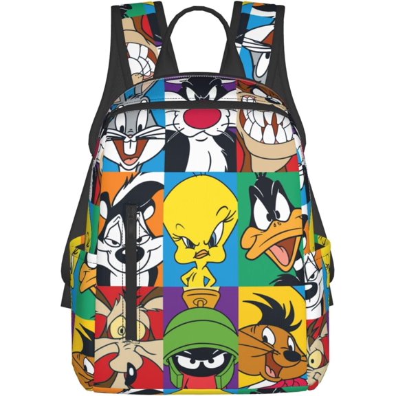 Looney Tunes Backpacks Bookbag Casual Daypack Backpacks for Travel Camping Hiking
