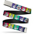 thumbnail image 1 of Adjustable Belt, Clamp Buckle, Cut-to-Fit, Bugs Bunny Expression Blocks Multi Color, 1 of 3