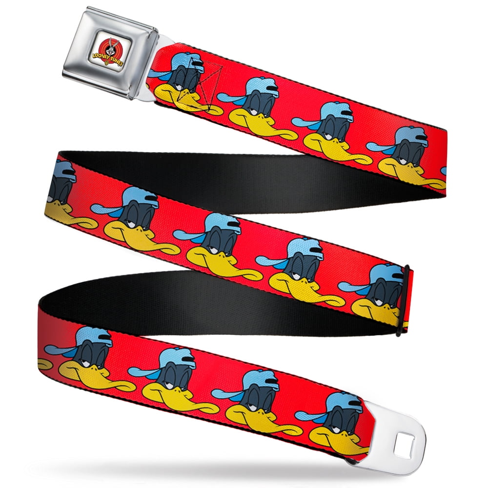 Buckle-Down Daffy Duck Kids' Seatbelt Belt - 1 Inch Wide, Adjustable 4-20 Size, Officially Licensed
