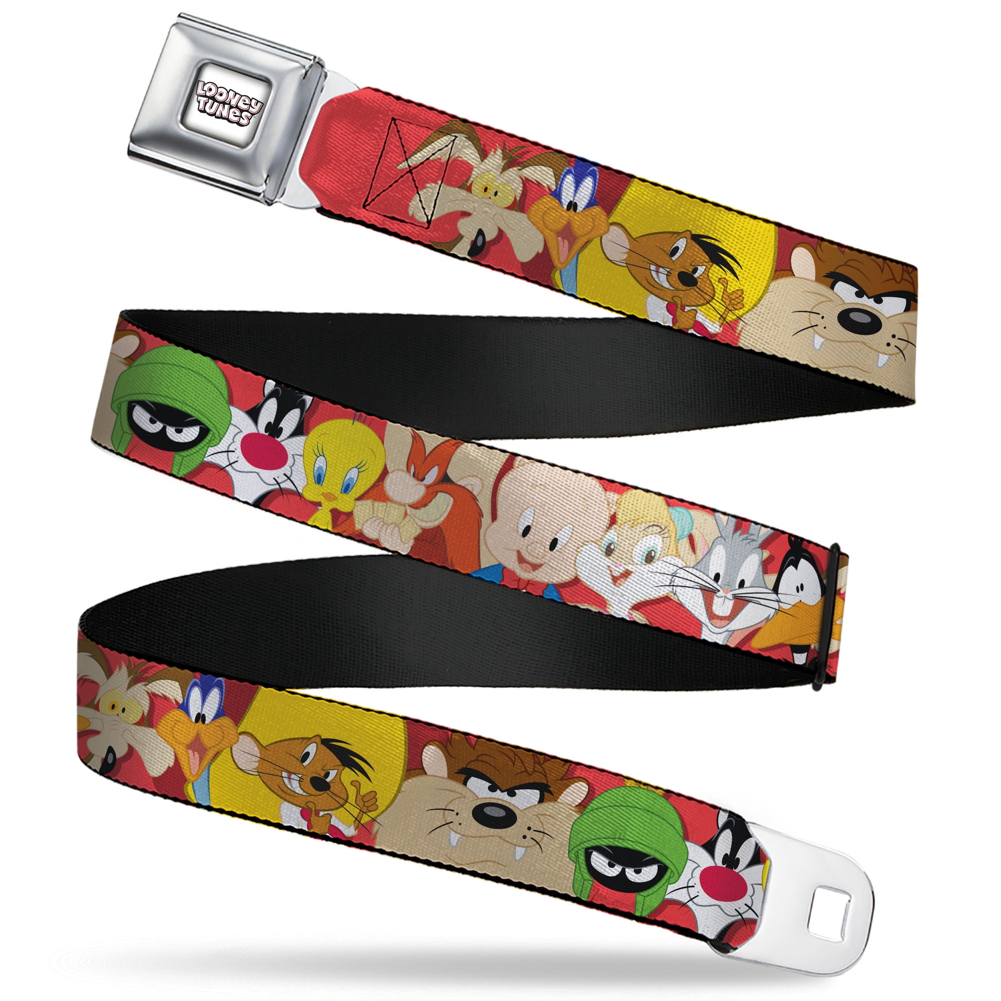 Looney Tunes Belt, Seatbelt Buckle Belt, Looney Tunes Twelve Character ...